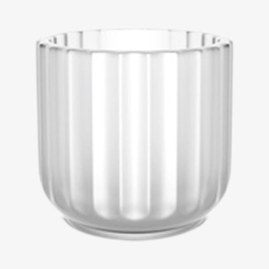 Lyngby stativ 6,5cm frostet glass