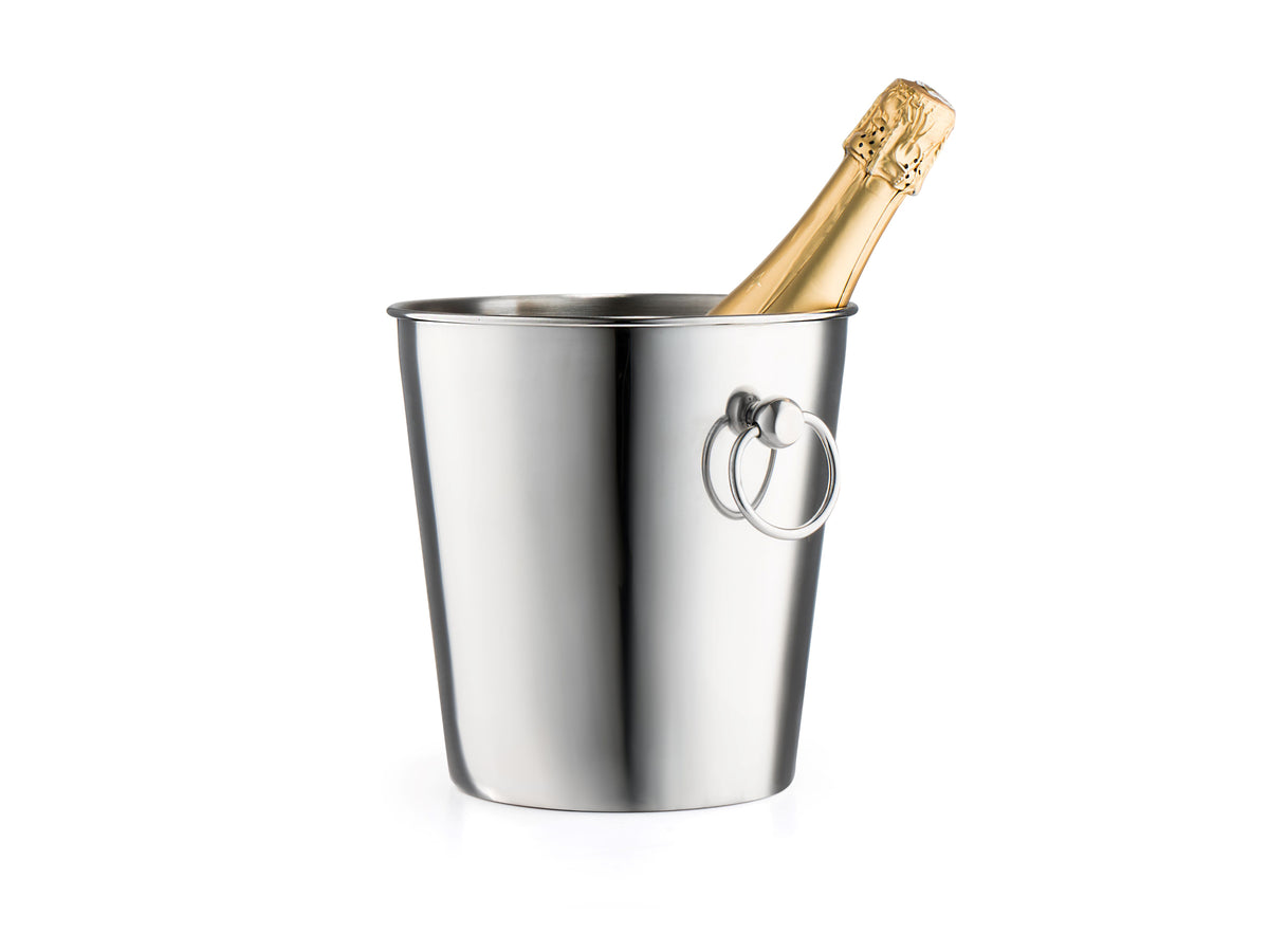 Champagnekjøler, sølv, rustfritt stål, 20x23x20cm