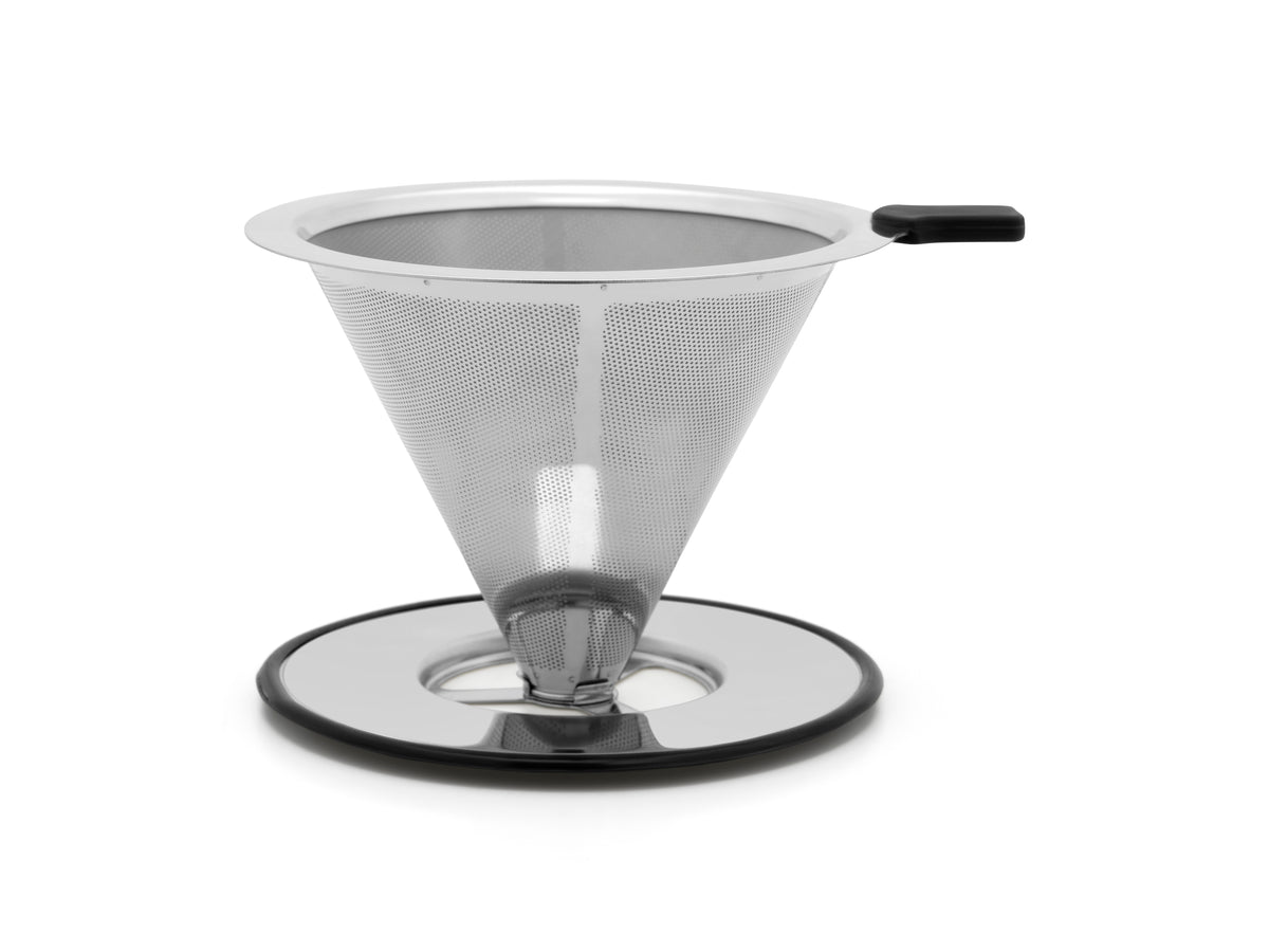 Kaffefilter, sølv, rustfritt stål, 11x8cm, SALENTO