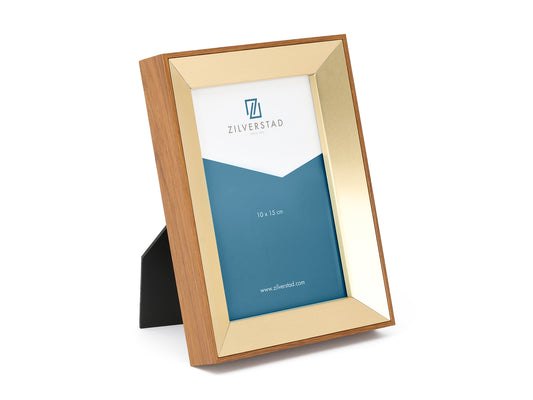 Fotoramme, brun/guldfarvet, 10x15cm, MARSEILLE