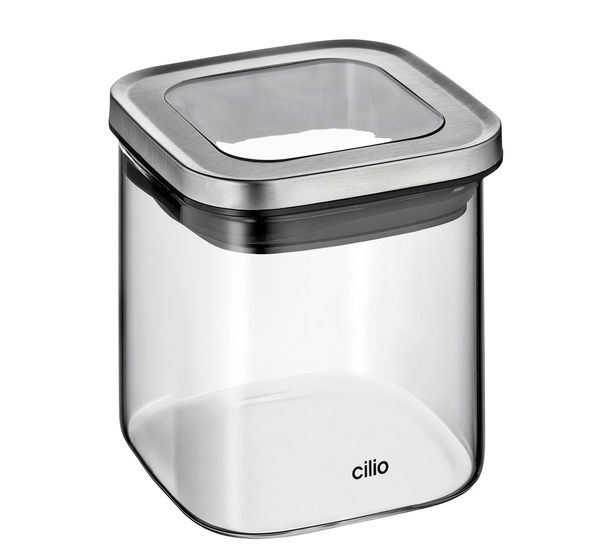 Oppbevaringsboks med silikon og glasslokk, 650 ml CUBO