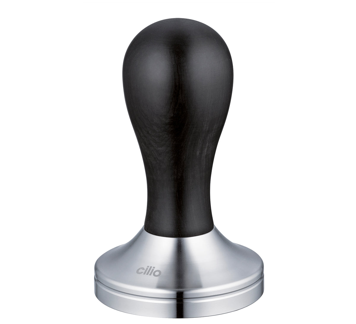Stamper, svart tre og rustfritt stål, H6,7 cm, Ø5,7 cm