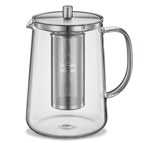 Tekande m/filter, glas, 1,2L, ASSAM