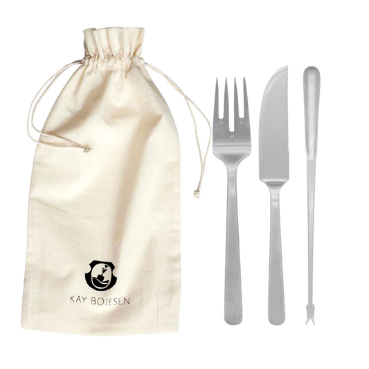 Fiskesæt, 6 dele, Mat stål, Grand Prix