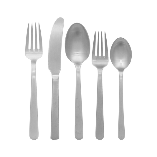 Bestiksæt, 5 dele, Mat stål, Grand Prix