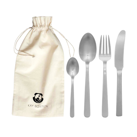 Bestiksæt, 4 dele, Mat stål, Grand Prix