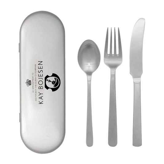 Rejsesæt, 3 dele, Mat stål, Grand Prix