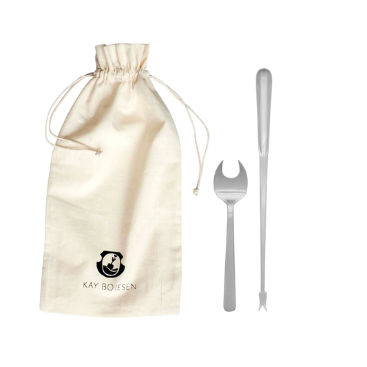 Skaldyrssæt, 8 dele, Mat stål, Grand Prix