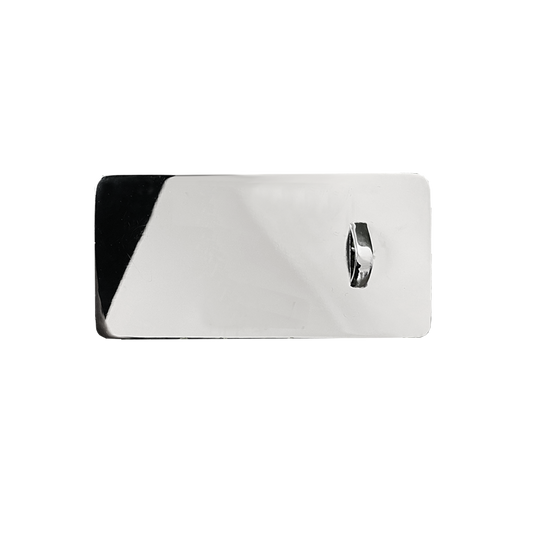 Kongelig garderfod, stål, 8x4cm