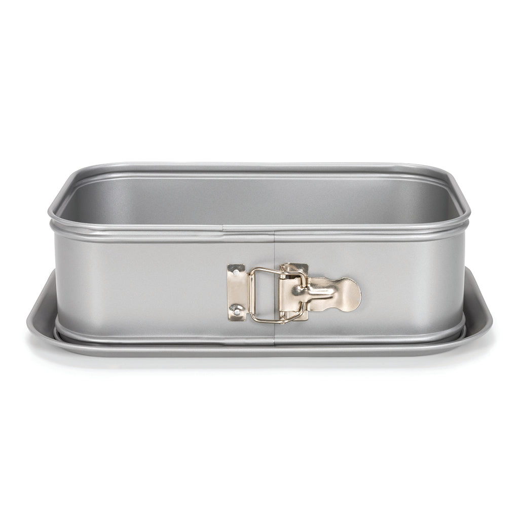 Dyp rektangulær springform, grå, 28x18 cm, Silvertop