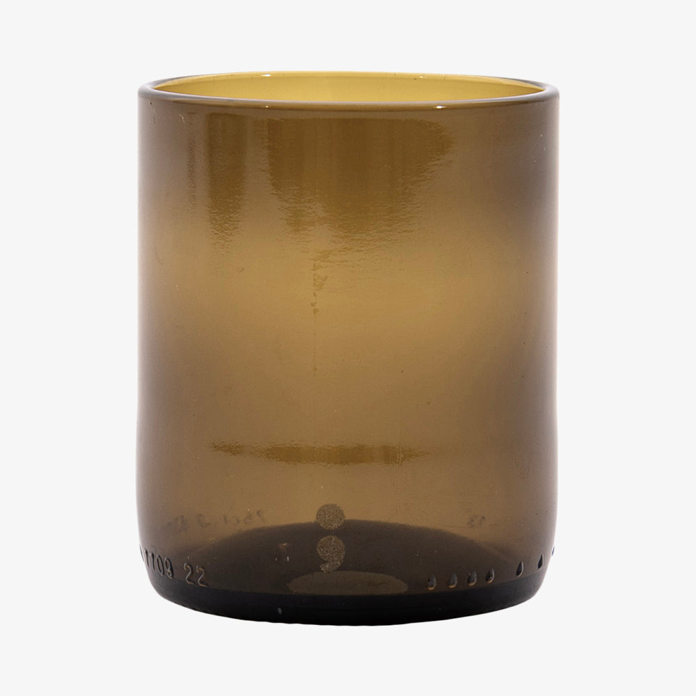 Sett med 4 glass av resirkulert glass olivengrønn 250ml