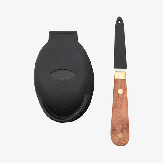 Østerskniv og skærm 16x2,5x1,5cm