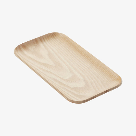 Serveringsbakke farve af træ 22x12cm