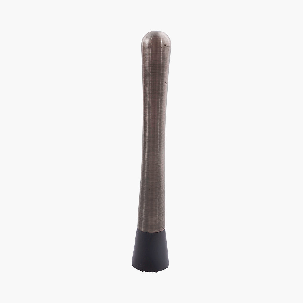 Stempelstativ i rustfritt stål, metallisk svart, 20,5 cm