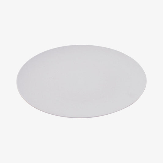 Tallerken lysegrå ø 25.5cm (pr. 6 stk)