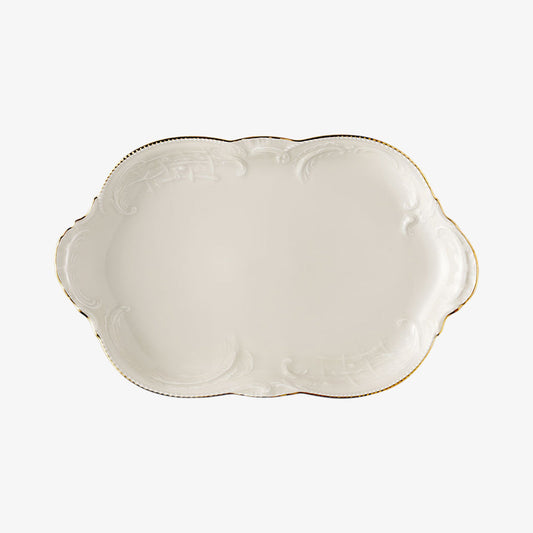 Platter 28cm, Gold, Sanssouci Elfenbein