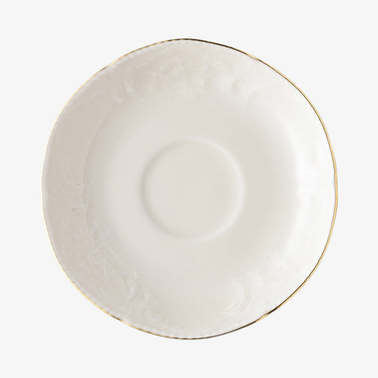 Saucer 2 Tall, Gold, Sanssouci Elfenbein