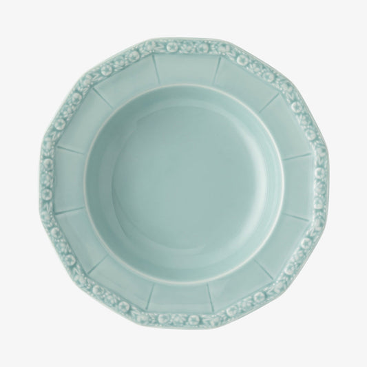 Plate 23cm Deep, Pale Mint, Maria