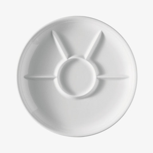 Fondue Plate, Weiss, Trend