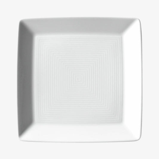 Maträtt 13 cm kvm. Platt, weiss, tak