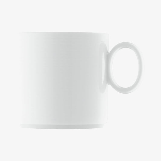 Mug w.handle sm.sta., Weiss, ceiling