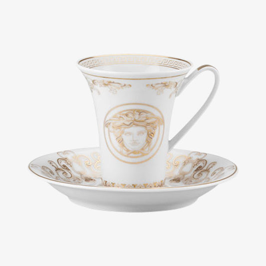 Cup/Saucer 2 Tall, Medusa Gala, Versace