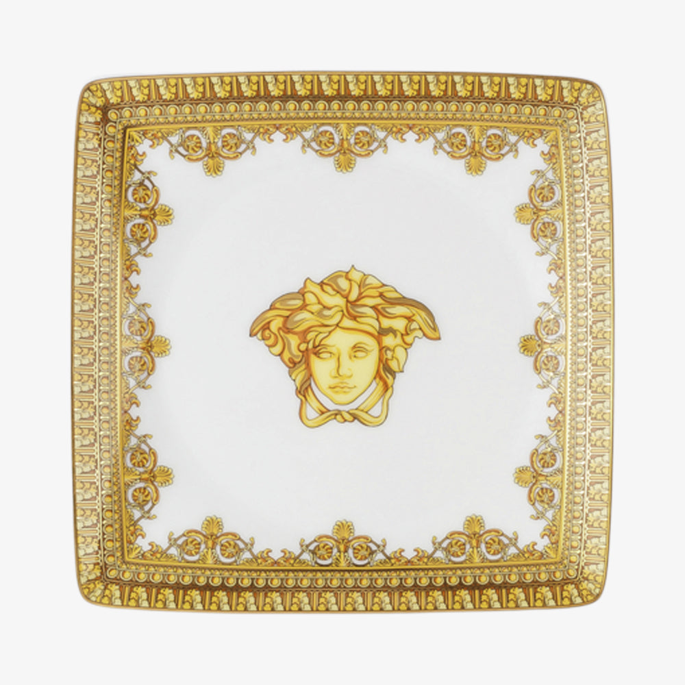 Kulho 12cm neliömetriä. Flat, Baroque Bianco, Versace