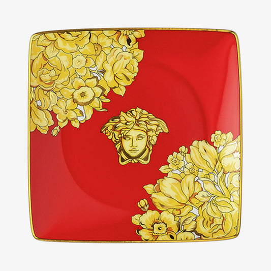 Kulho 12cm neliömetriä. Litteä, medusa rhapsody punainen, Versace