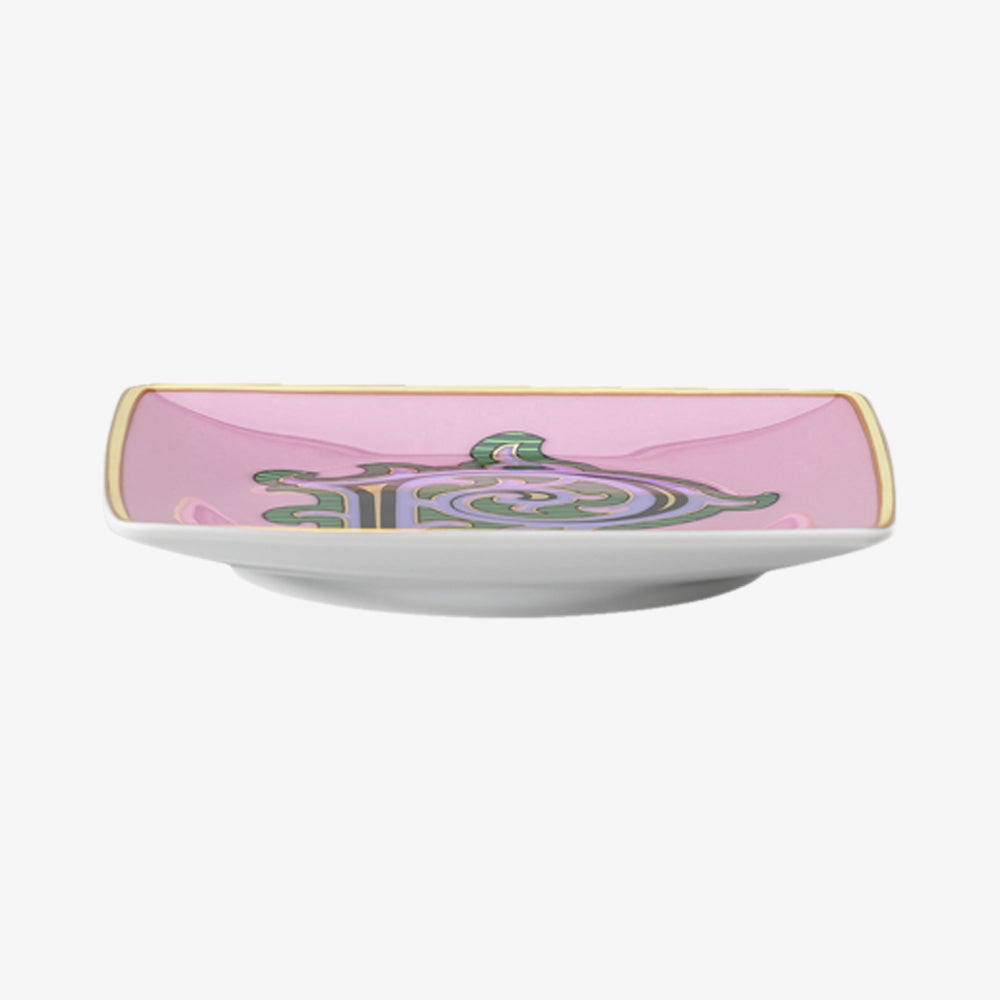 Skål 12 cm kvm. Flat, Holiday Alphabet P, Versace