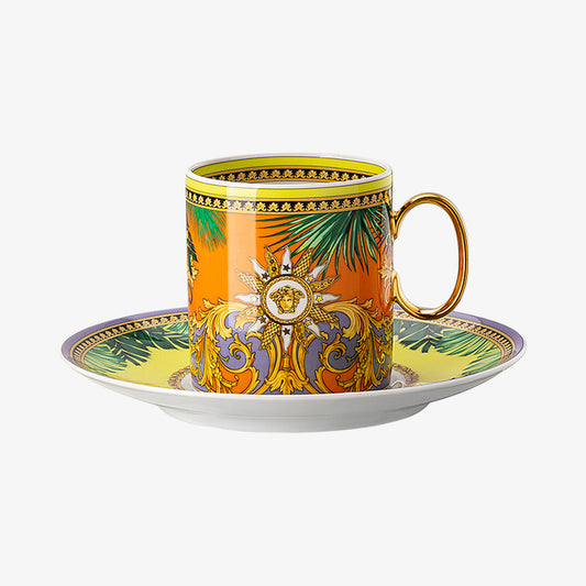 Cup/Saucer 4 Tall, Jungle Animalier, Versace