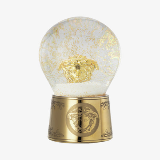 Glass sph. w.sn.eff., Golden Medusa, Versace