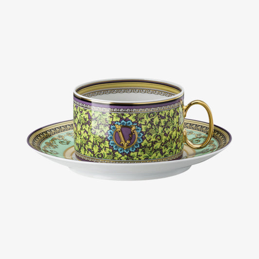 Cup/Saucer 4 Low, Barocco Mosaic, Versace