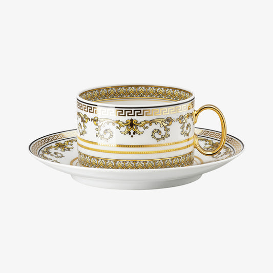 Cup/Saucer 4 low, Virtus Gala White, Versace