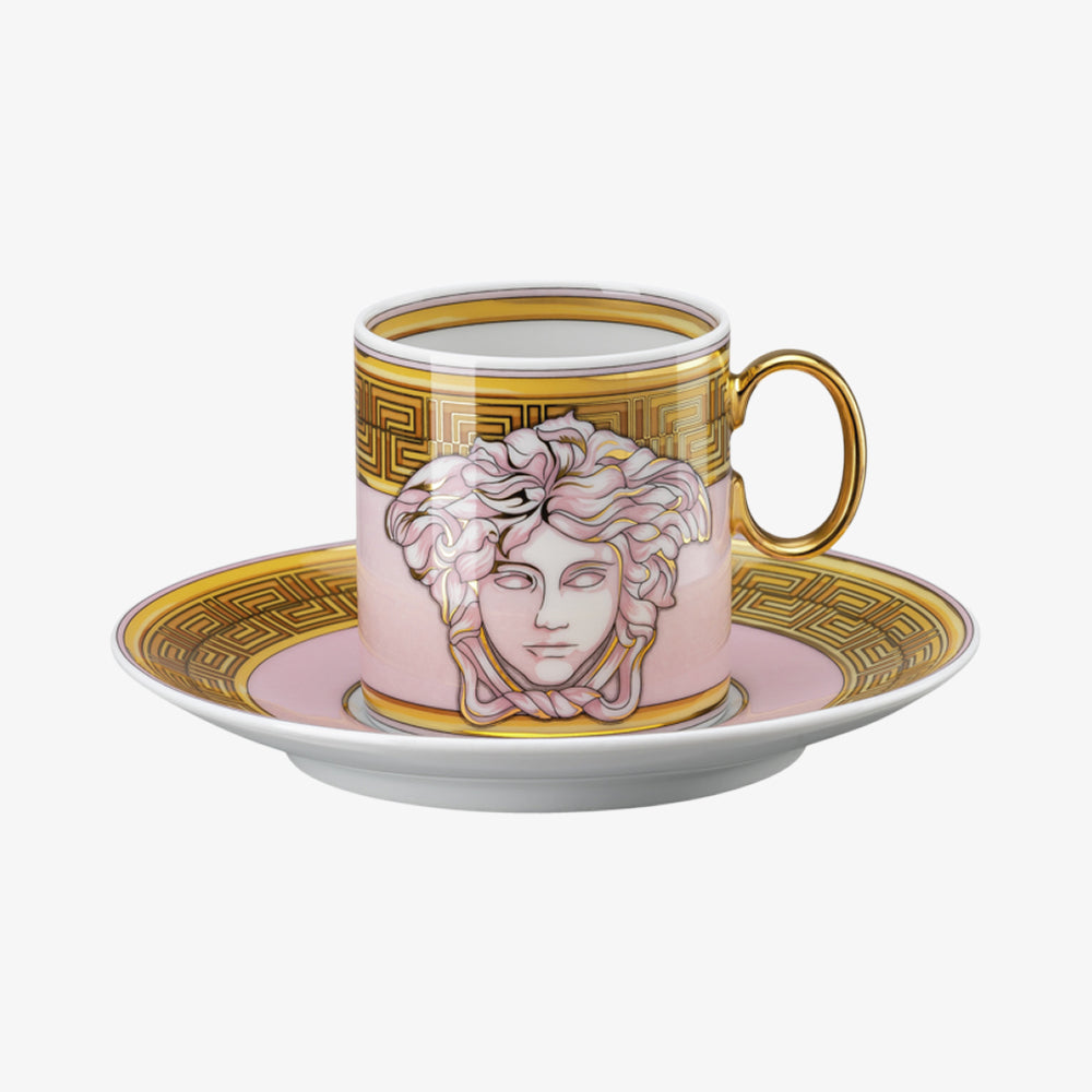 Espresso -kuppi/kast., Pink kolikko, medusa vahvistettu