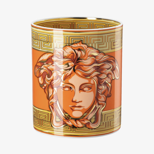 Vase 18cm, orange coin, medusa amplified