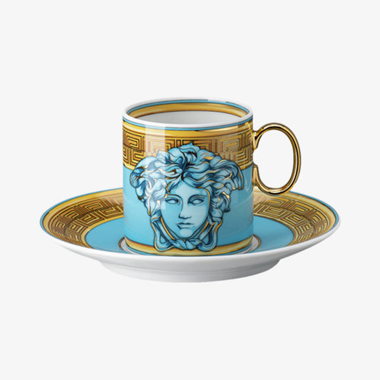 ESPRESSO CUP/SAUC., BLUE COIN, MEDUSA AMPLIFIED