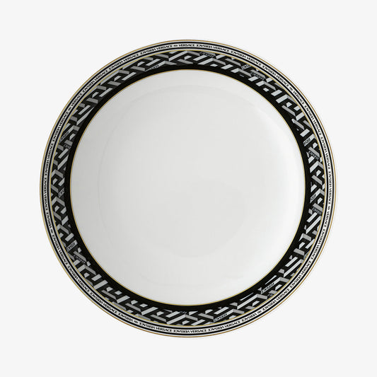 Plate 22cm Deep, Signature Black, La Greca