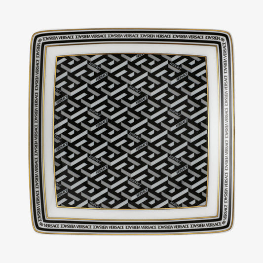Bowl 12cm sq. Flat, Signature Black, La Greca