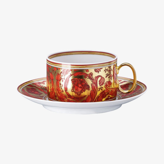 Cup/Saucer 4 low, Medusa Garland Red, Versace