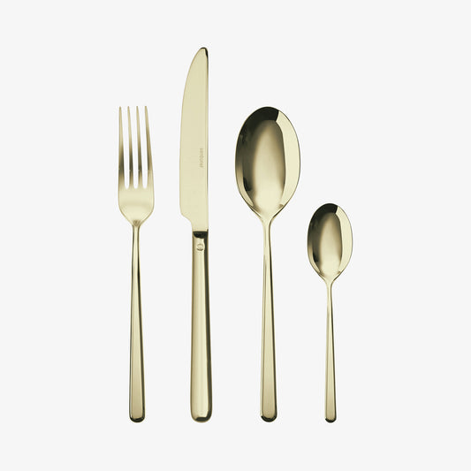Set 24 pcs S.H. Linear PVD Champagne