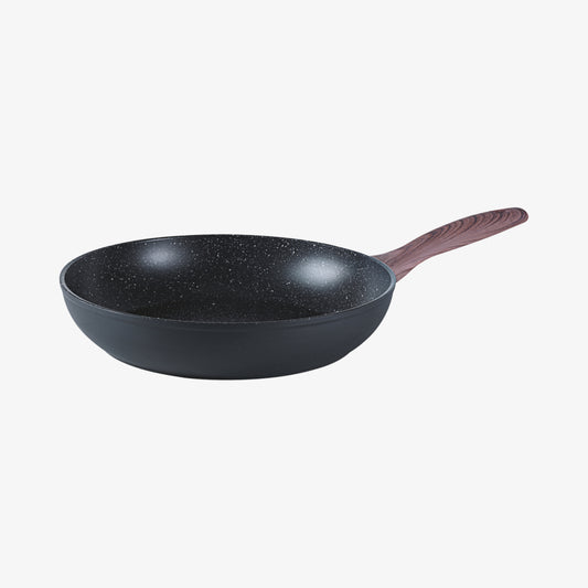 Frying pan 1 handle 24cmrock & rose black alu