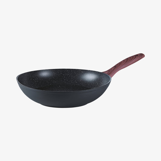 Spadella Wok 1 Handle 28cmrock & Rose Black Alu