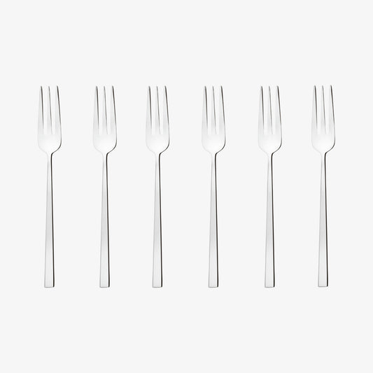 Gift set 6 pcs Pastry fork Rock S/Steel