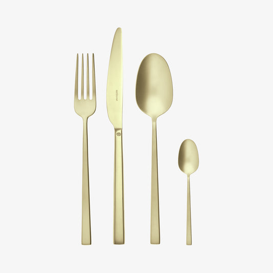 Set 24 pcs S.H. Rock Antique PVD Champagne