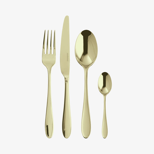 Cutlery set 24 pcs S.H. Velvet PVD Champagne