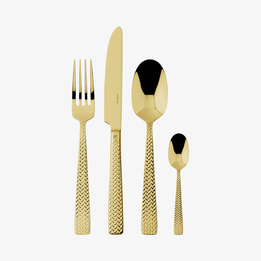Cutlery set 24 pcs S.H. Cortina Pvd Gold