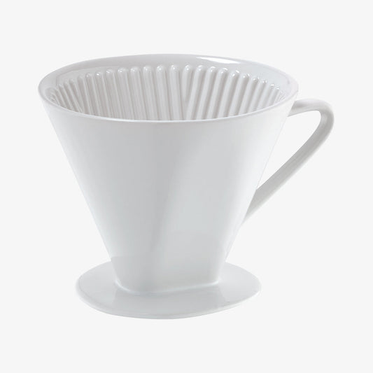 Kaffetratt av porslin storlek 6 vit