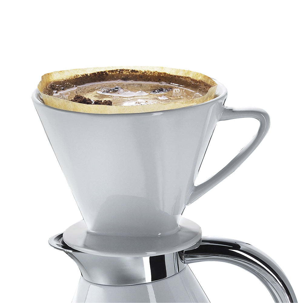 Coffee funnel with studs size 4 white