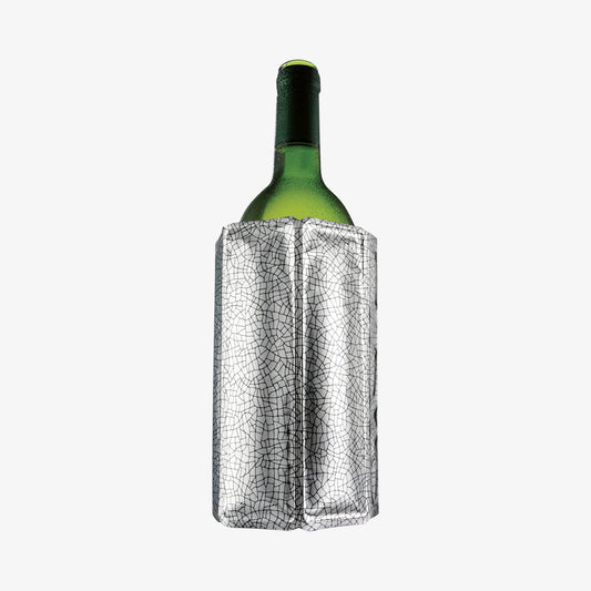 Wine cooler cuff in silver look