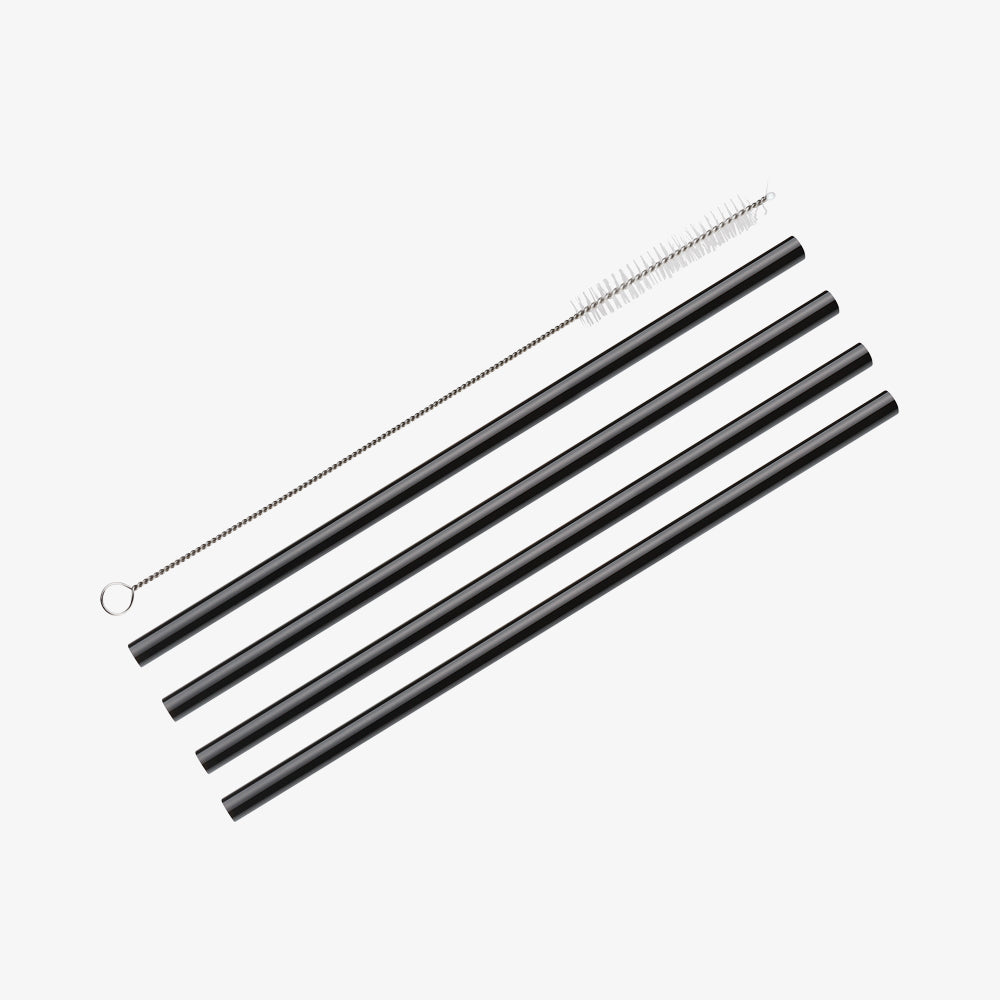 Vetro Nero Sugger tube with cleaning brush just 4 pieces black